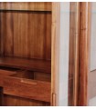 Vitrina moderna en madera de Caoba OPORTO