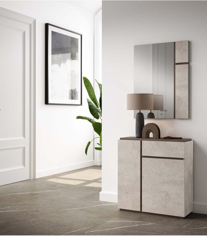 Mueble recibidor en madera TELMA