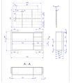 Mueble recibidor zapatero con cajones MELISA