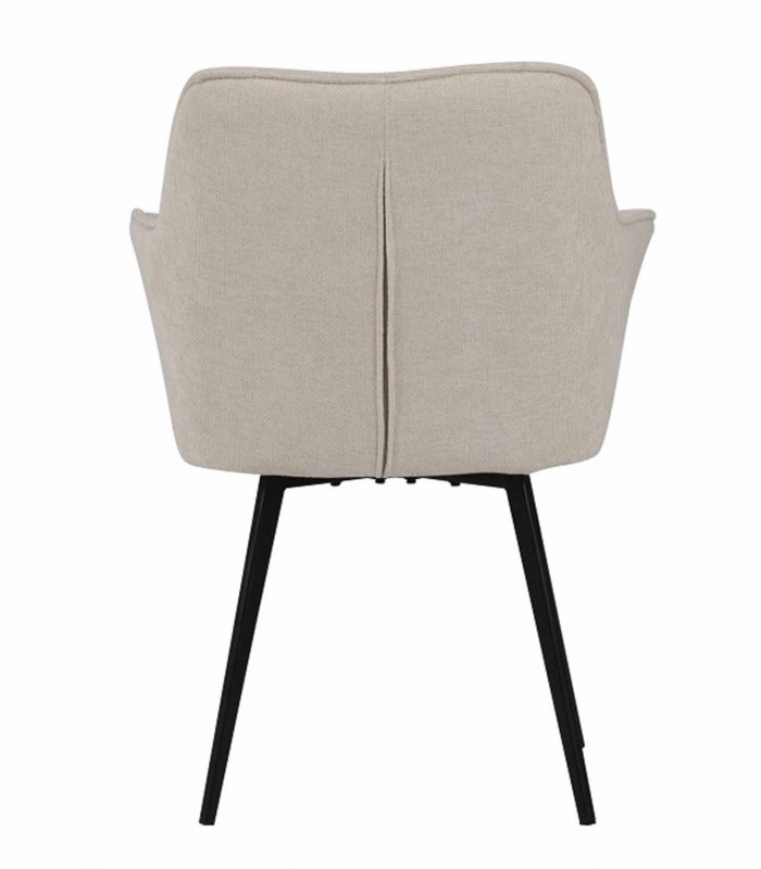 Set de 2 Sillas tapizadas modernas ESLOVENIA Beige