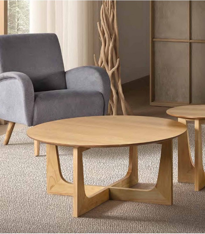 Mesas Redondas de centro en Roble SALINA