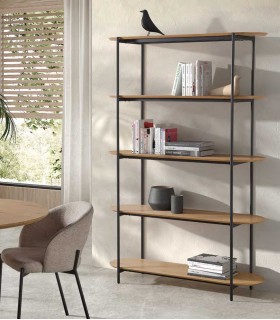 Estantería de metal y madera DENVER