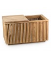 Mueble auxiliar en madera natural de teca DIRNA