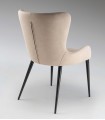 Silla moderna tapizada TELMA Beige