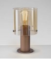 Lámpara de mesa de estilo industrial VENIZE Ámbar