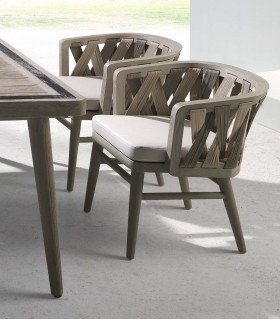 Sillón de Terraza y Jardín en Teca Natural SPARK