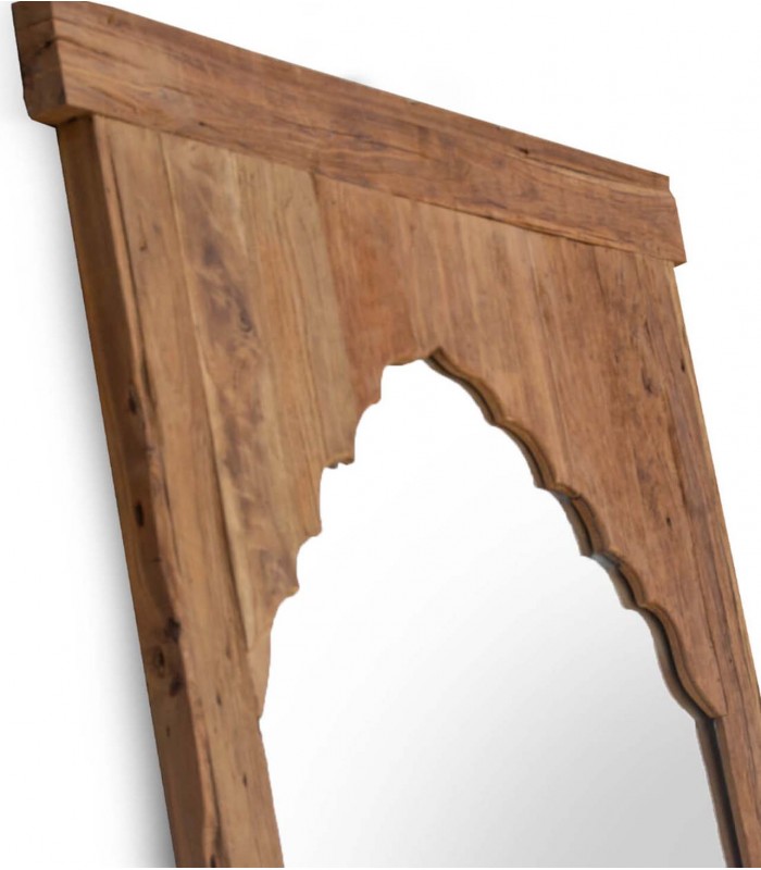 Espejo de suelo en teca reciclada MEDINA