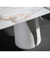 Mesa moderna en Porcelánico y Acero MAREA