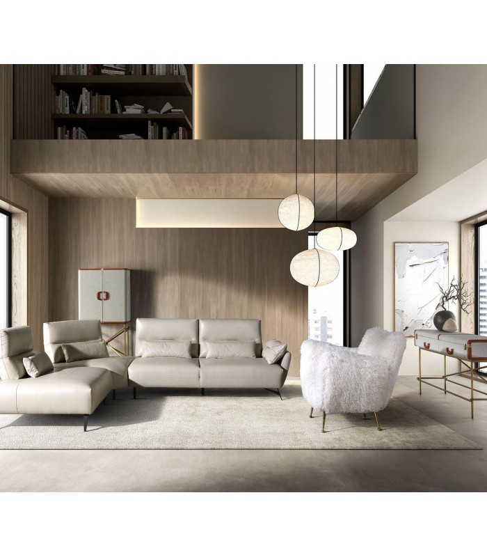 Sillón moderno de pelo largo NALÓN