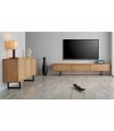 Mueble TV en madera y rafia natural MECA