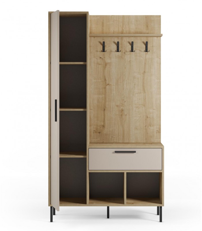 Mueble de recibidor de madera HEIDY Crema