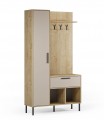 Mueble de recibidor de madera HEIDY Crema