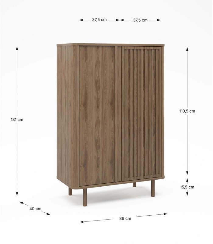 Mueble Taquillón auxiliar de madera SALMA