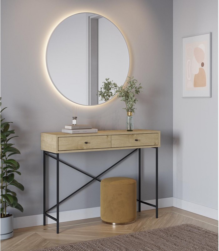 Consola de madera y metal TITAN