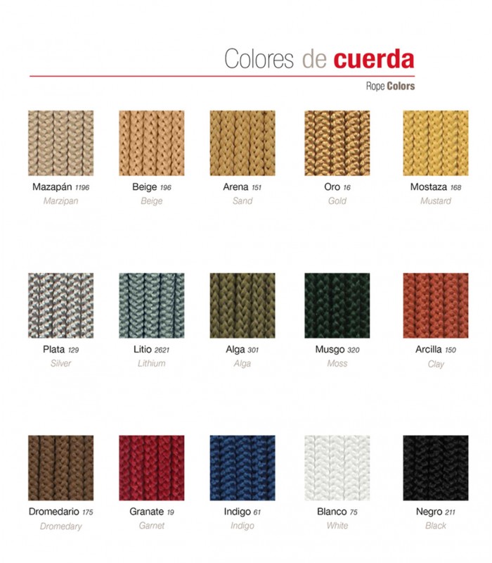 Lámpara de sobremesa con pantalla de cuerda TORCH