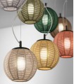 Lampara Colgante con pantalla de cuerda TORCH