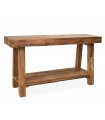 Consola de estilo rústico en teca reciclada TAYLOR