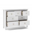 Comoda 7 cajones de madera de pino MAX