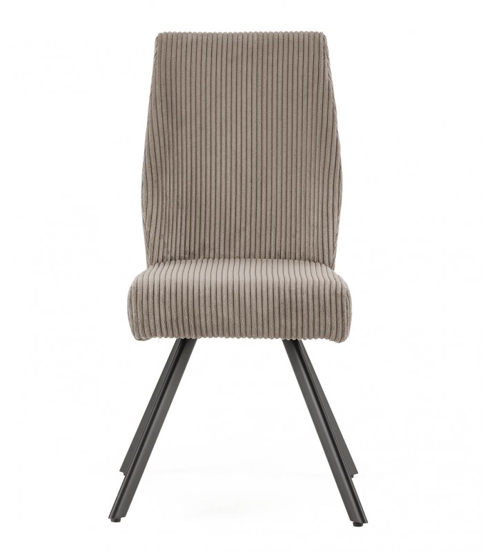 Packs de 2 Sillas tapizadas modernas ANIBAL Gris