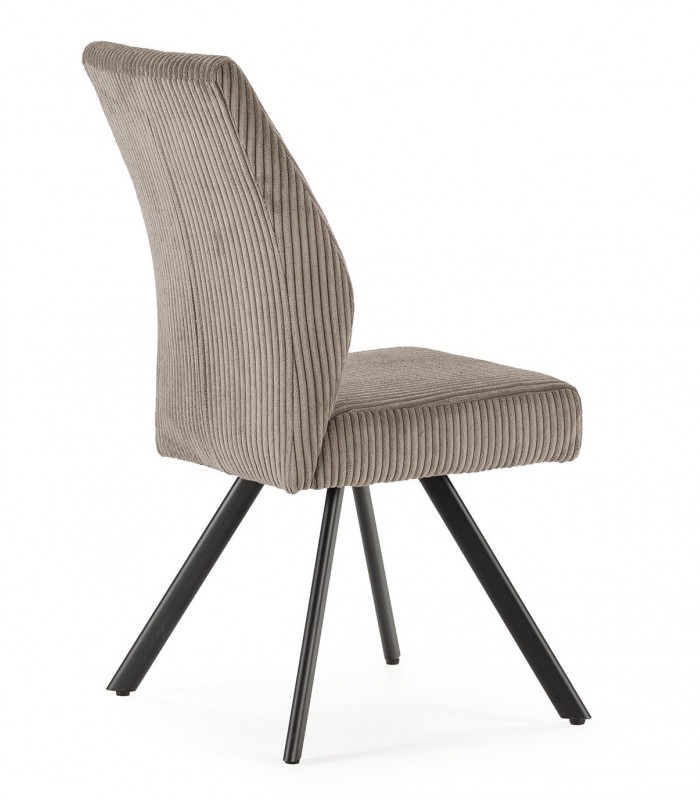 Packs de 2 Sillas tapizadas modernas ANIBAL Gris