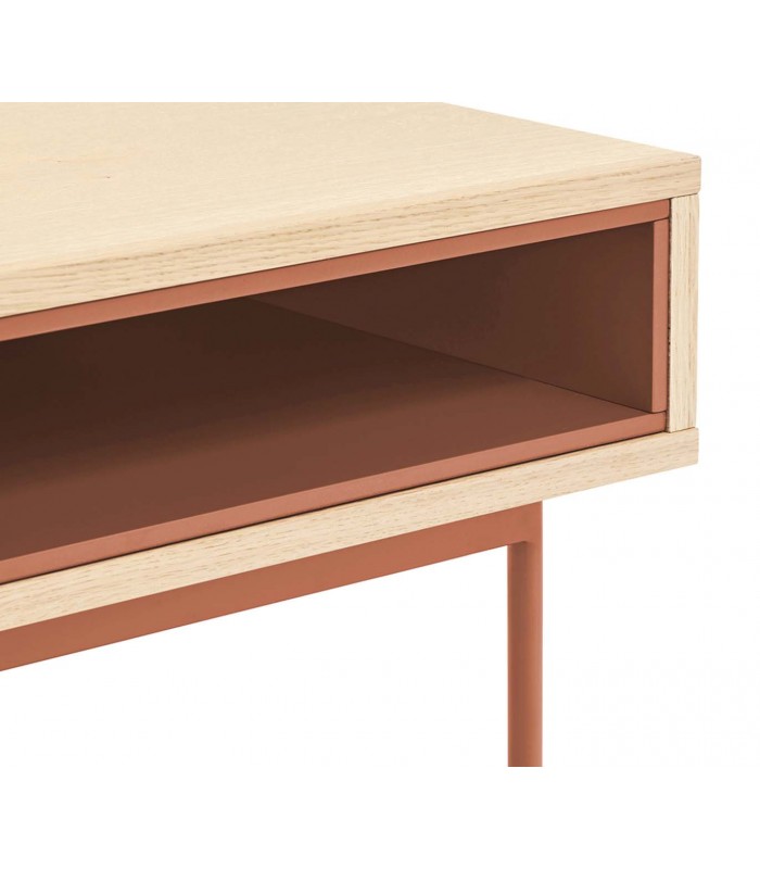 Escritorio de diseño en madera YOKO Teja