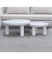 Set de 2 mesas de centro en aluminio ATTICA