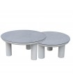 Set de 2 mesas de centro en aluminio ATTICA
