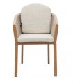 Sillón en Aluminio efecto madera y cuerda JAVA