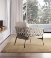 Sillón de terraza en Aluminio y cuerda BERNA