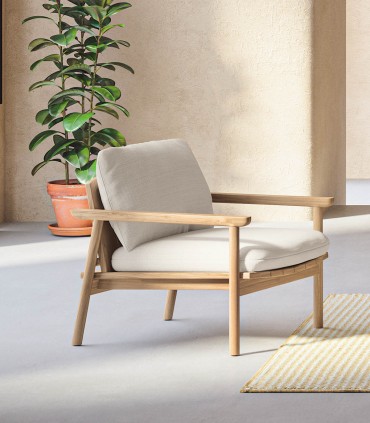 Sillón de teca natural TERRA