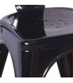 Set de 4 Sillas de Estilo Industrial : Modelo TOLT Negra