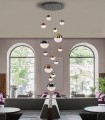 Lámpara 14 Luces SPHERE para techos altos