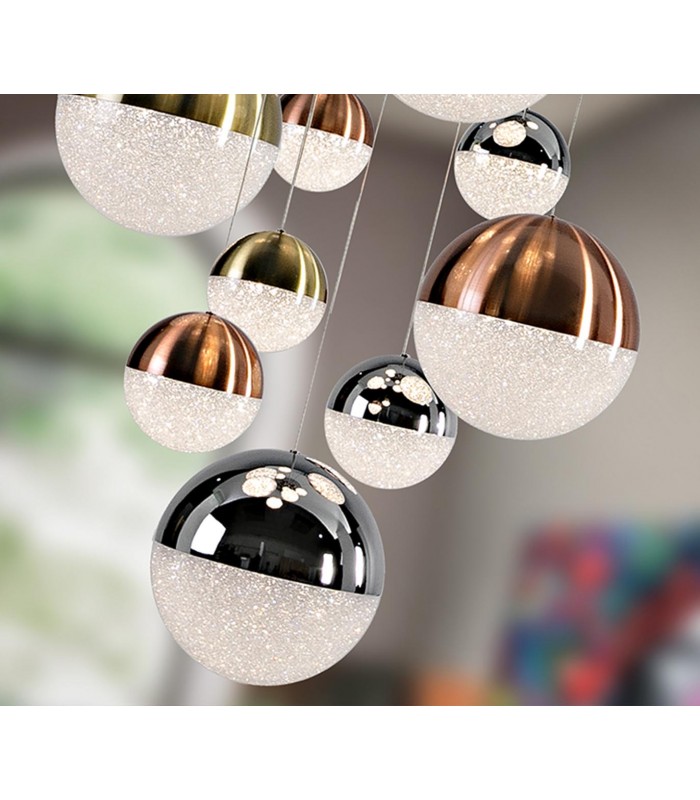 Lámpara 14 Luces SPHERE para techos altos