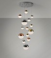 Lámpara 14 Luces SPHERE para techos altos