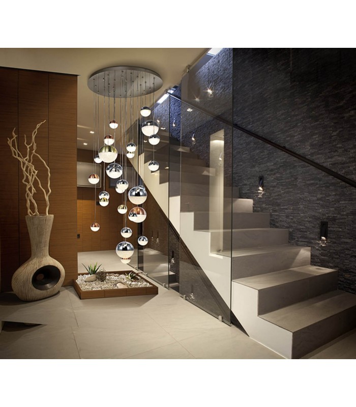 Lámpara SPHERE 27 Luces para huecos de escalera