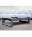Mesa de centro de Aluminio y cristal cerámico ONIX Antracita