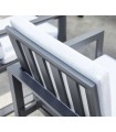 Sillón de comedor en Aluminio ONIX Antracita