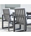 Sillón de comedor en Aluminio ONIX Antracita