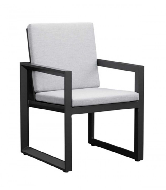 Sillón de comedor en Aluminio ONIX Antracita