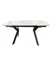 Mesa extensible de comedor en metal y porcelánico GALICIA