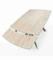 Mesa extensible con tapa en porcelánico GALICIA Beige