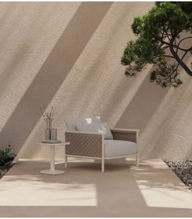 Sillón moderno de aluminio para exterior BOTIT
