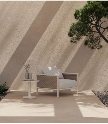 Sillón moderno de aluminio para exterior BOTIT