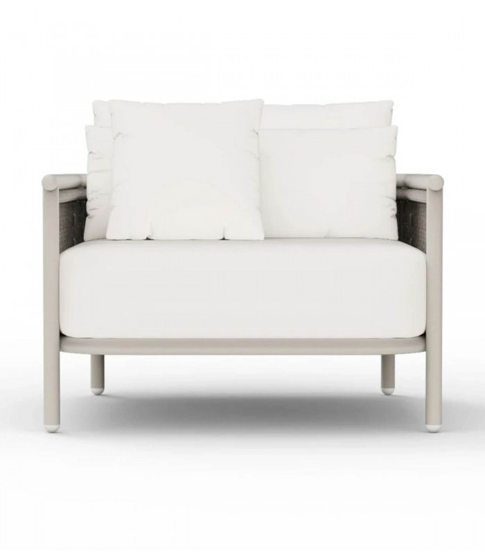 Sillón moderno de aluminio para exterior BOTIT