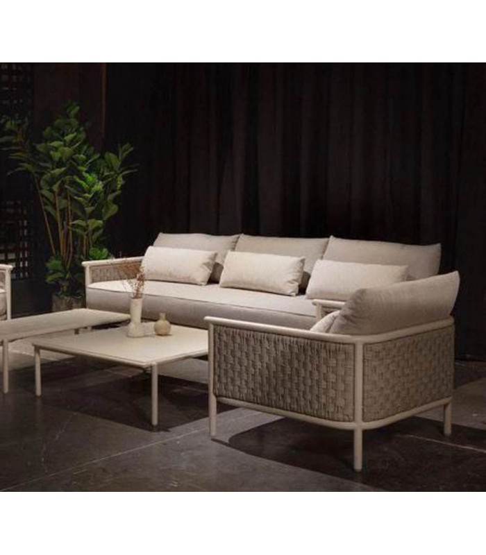 Sillón moderno de aluminio para exterior BOTIT