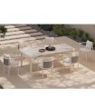 Mesa de terraza de aluminio y porcelánico BOTIT