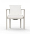 Sillón de comedor en aluminio y fibra sintética BOTIT