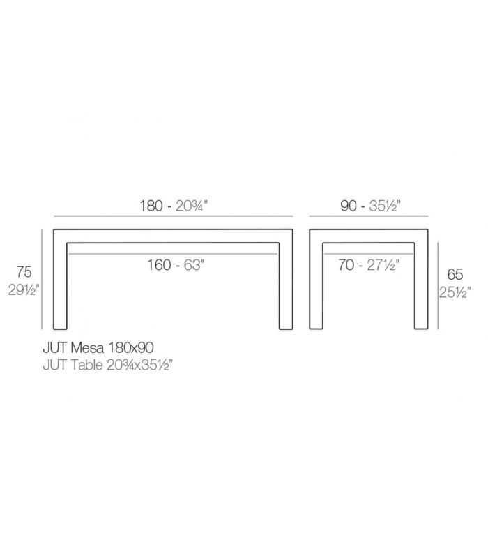 Mesa de Comedor Interior y Exterior JUT Vondom