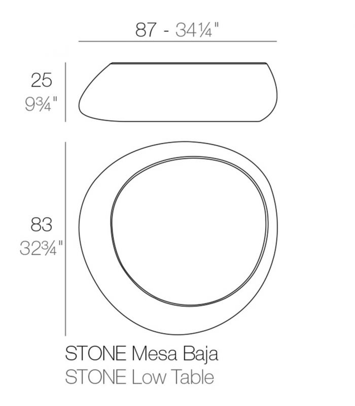 Mesas Auxiliares de Diseño STONE Vondom