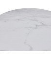 Mesa de comedor ovalada madera y porcelánico TELMA Roble